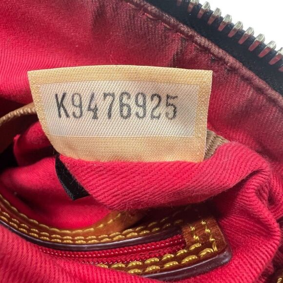 Dooney & Bourke Greta Brown Monogram Crossbody Purse With Adjustable Leather Str - Picture 4 of 14